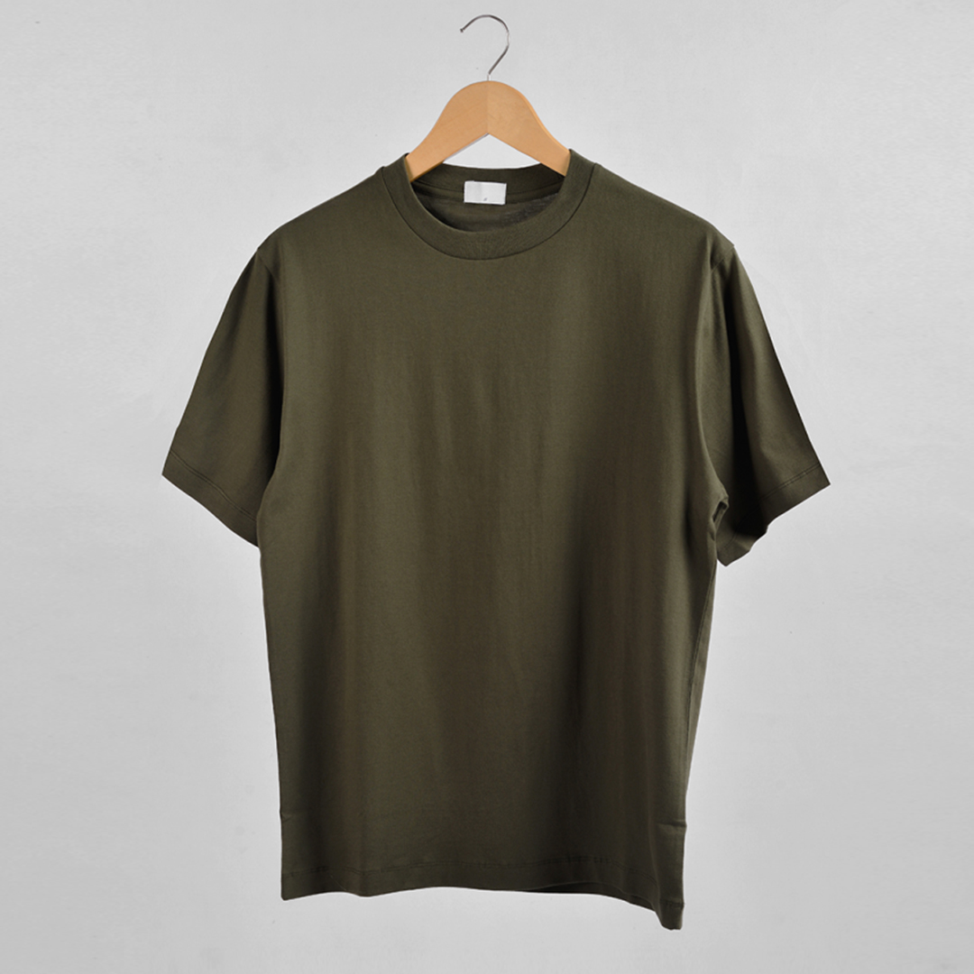 Eden Plain Regular T-shirt Olive – Finewale