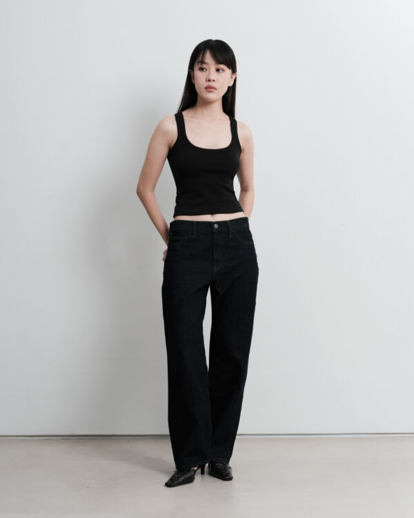 The Black Scoopneck Tank